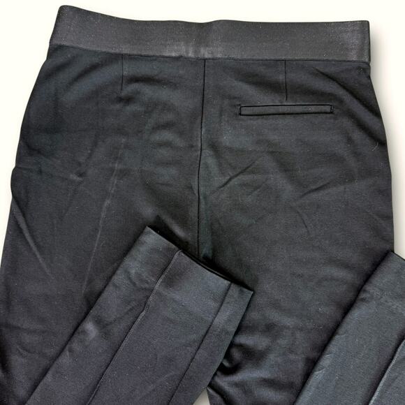 Everlane Crop Ponte Stretch Leggings Pants Mid Rise Women Size 2 Black Side Zip - Picture 5 of 12